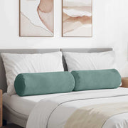 Bolsterpuder 2 pcs Havgrøn Ø 25 x 70 cm Velourstof