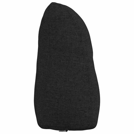 Rygpude Sort 45 x 24 x 50 cm Stof