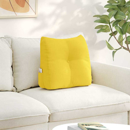Rygpude Lys Gul 45 x 24 x 50 cm Stof