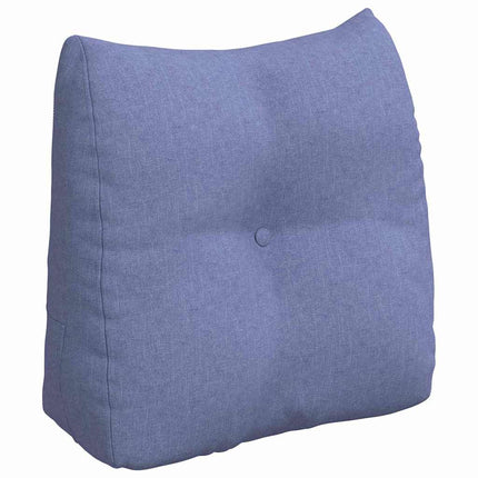 Rygpude Jeans blå 45 x 24 x 50 cm Stof