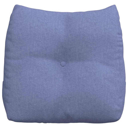 Rygpude Jeans blå 45 x 24 x 50 cm Stof