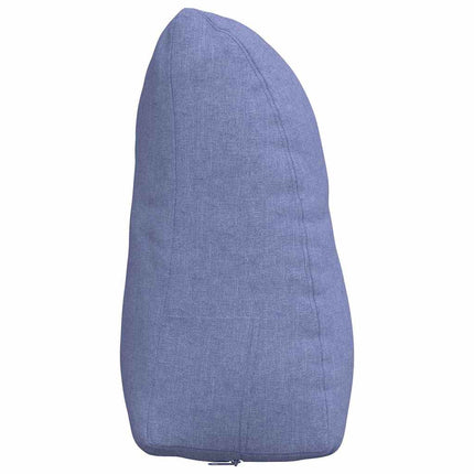 Rygpude Jeans blå 45 x 24 x 50 cm Stof