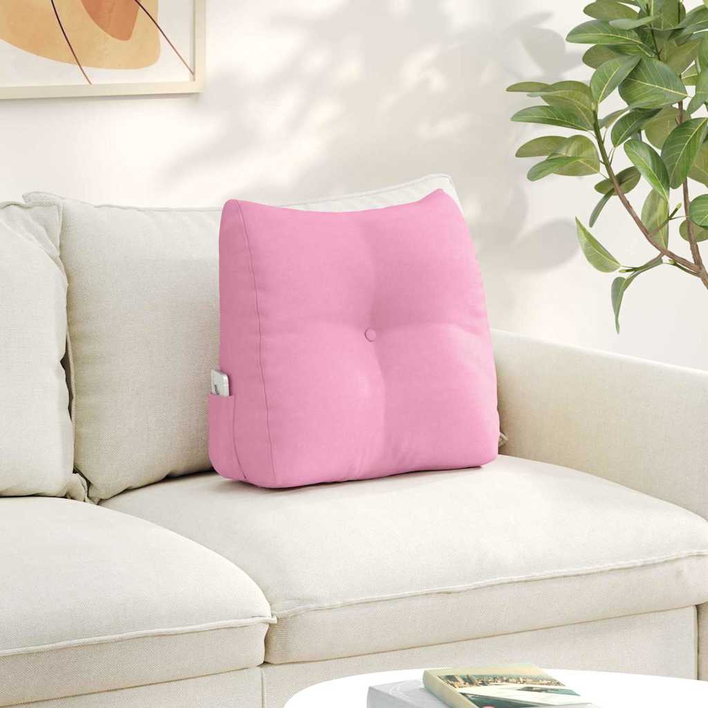 Rygpude Lyserød 45 x 24 x 50 cm Stof