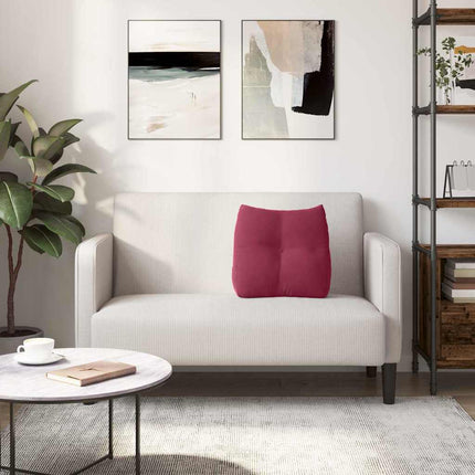 Rygpude Vinrød 45 x 24 x 50 cm Fløjl