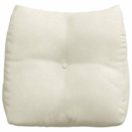 Rygpude Creme 45 x 24 x 50 cm Fløjl