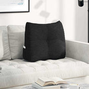 Rygpude Sort 60 x 24 x 50 cm Stof