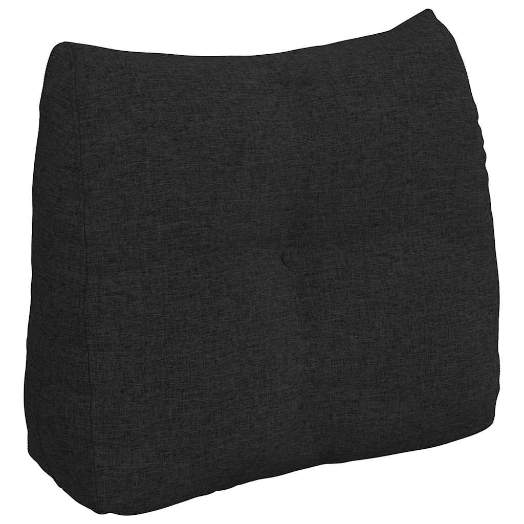 Rygpude Sort 60 x 24 x 50 cm Stof