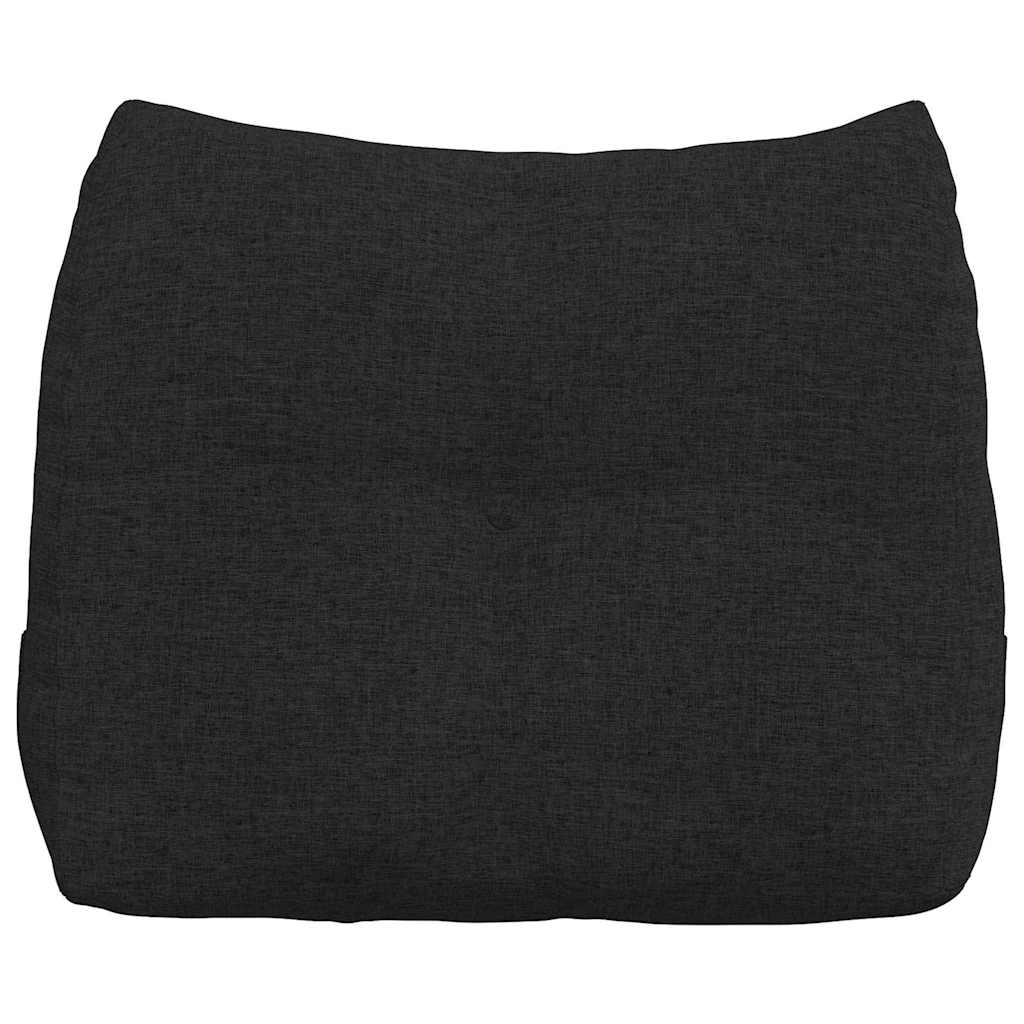 Rygpude Sort 60 x 24 x 50 cm Stof