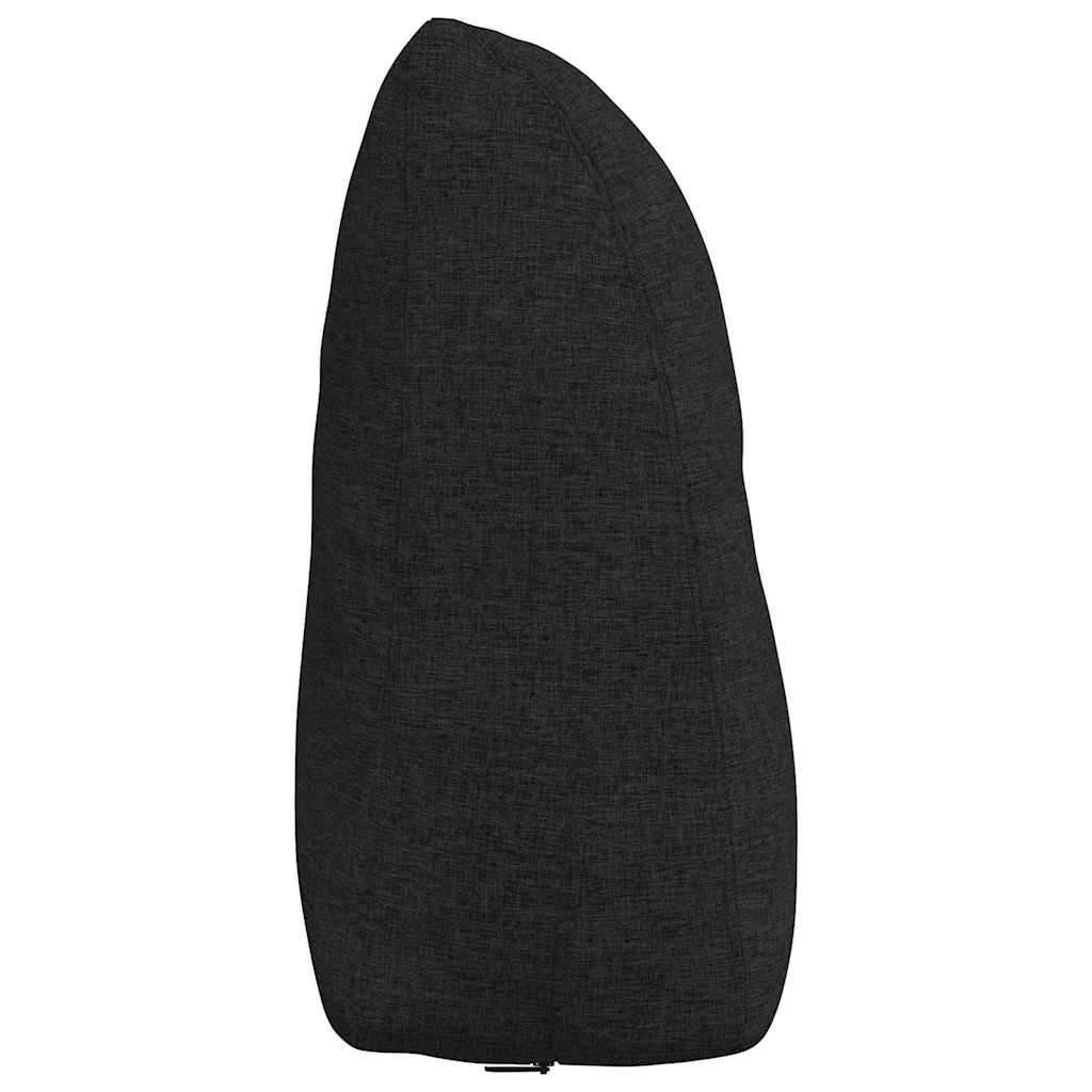 Rygpude Sort 60 x 24 x 50 cm Stof