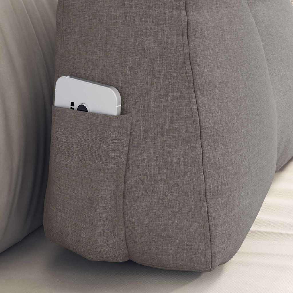 Rygpude Gråbrun 60 x 24 x 50 cm Stof