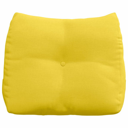 Rygpude Lys Gul 60 x 24 x 50 cm Stof