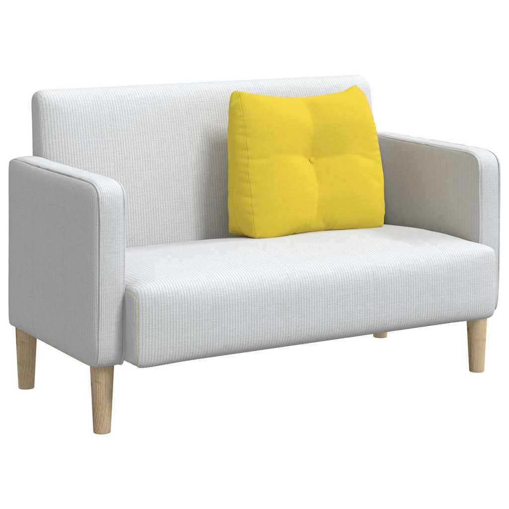 Rygpude Lys Gul 60 x 24 x 50 cm Stof