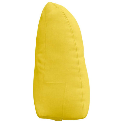 Rygpude Lys Gul 60 x 24 x 50 cm Stof