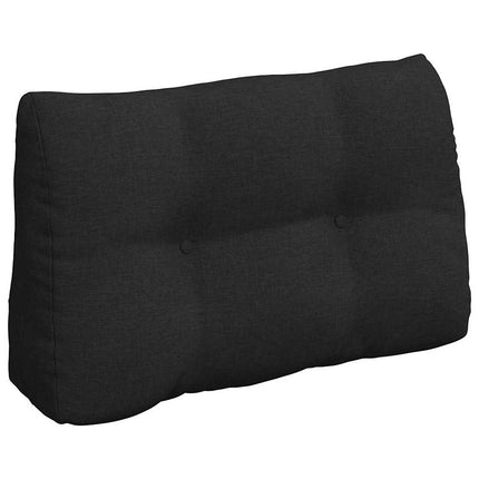 Rygpude Sort 80 x 24 x 50 cm Stof