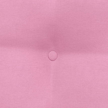 Rygpude Lyserød 80 x 24 x 50 cm Stof