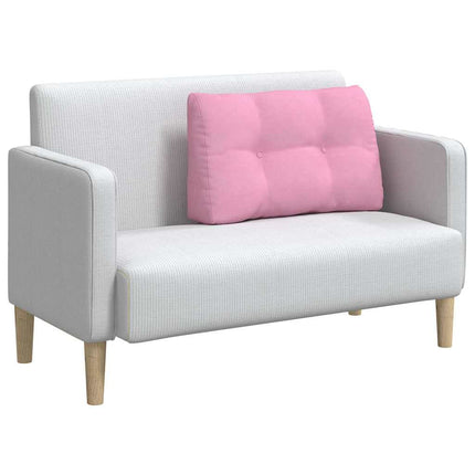 Rygpude Lyserød 80 x 24 x 50 cm Stof