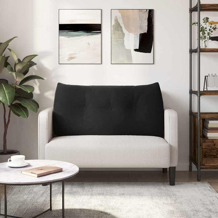 Rygpude Sort 100 x 24 x 50 cm Fløjl