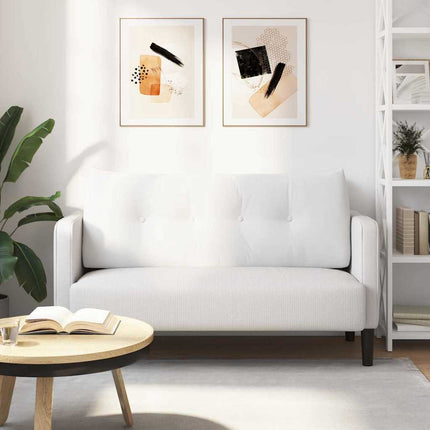 Rygpude Hvid 120 x 24 x 50 cm Stof