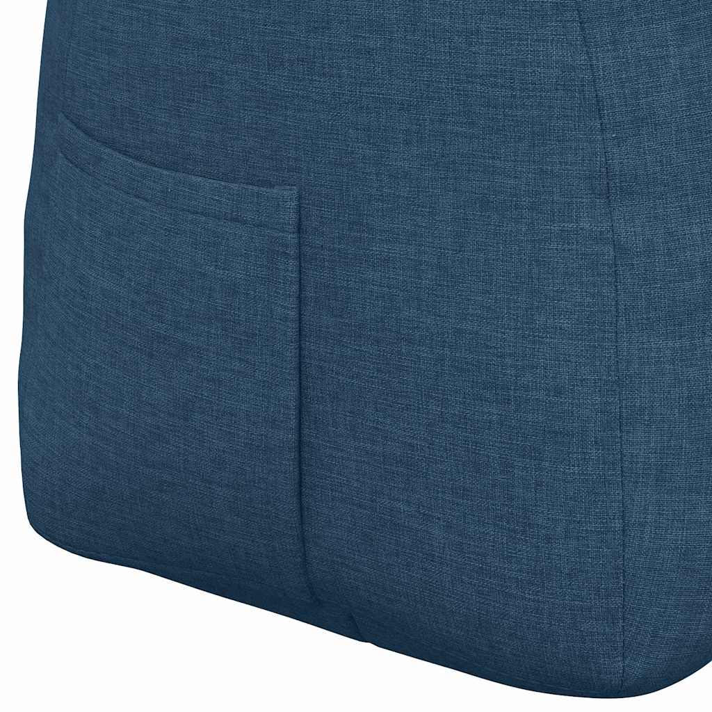 Rygpude Blå 140 x 24 x 50 cm Stof