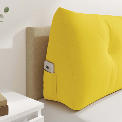 Rygpude Lys Gul 140 x 24 x 50 cm Stof