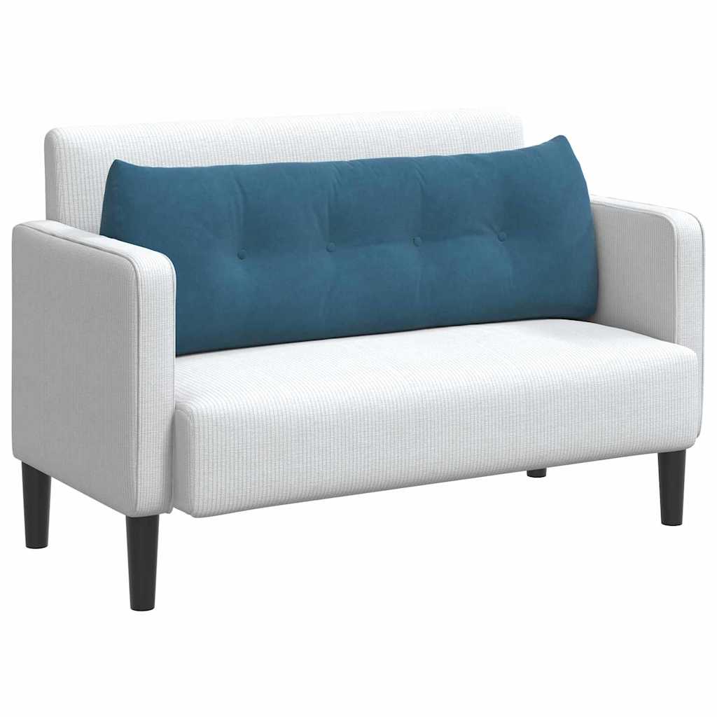 Rygpude Blå 140 x 24 x 50 cm Fløjl