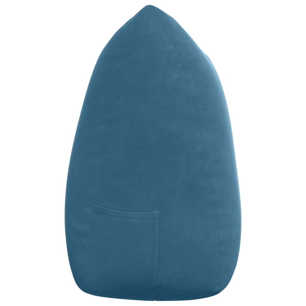 Rygpude Blå 140 x 24 x 50 cm Fløjl