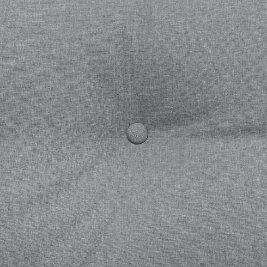 Rygpude Lysegrå 160 x 24 x 50 cm Stof