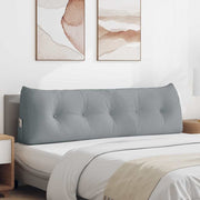 Rygpude Lysegrå 160 x 24 x 50 cm Stof