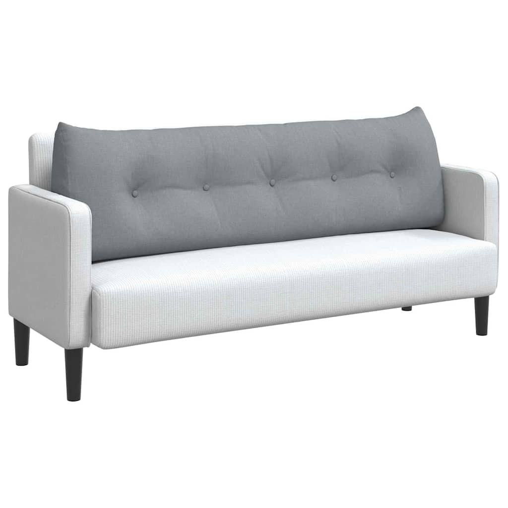 Rygpude Lysegrå 160 x 24 x 50 cm Stof