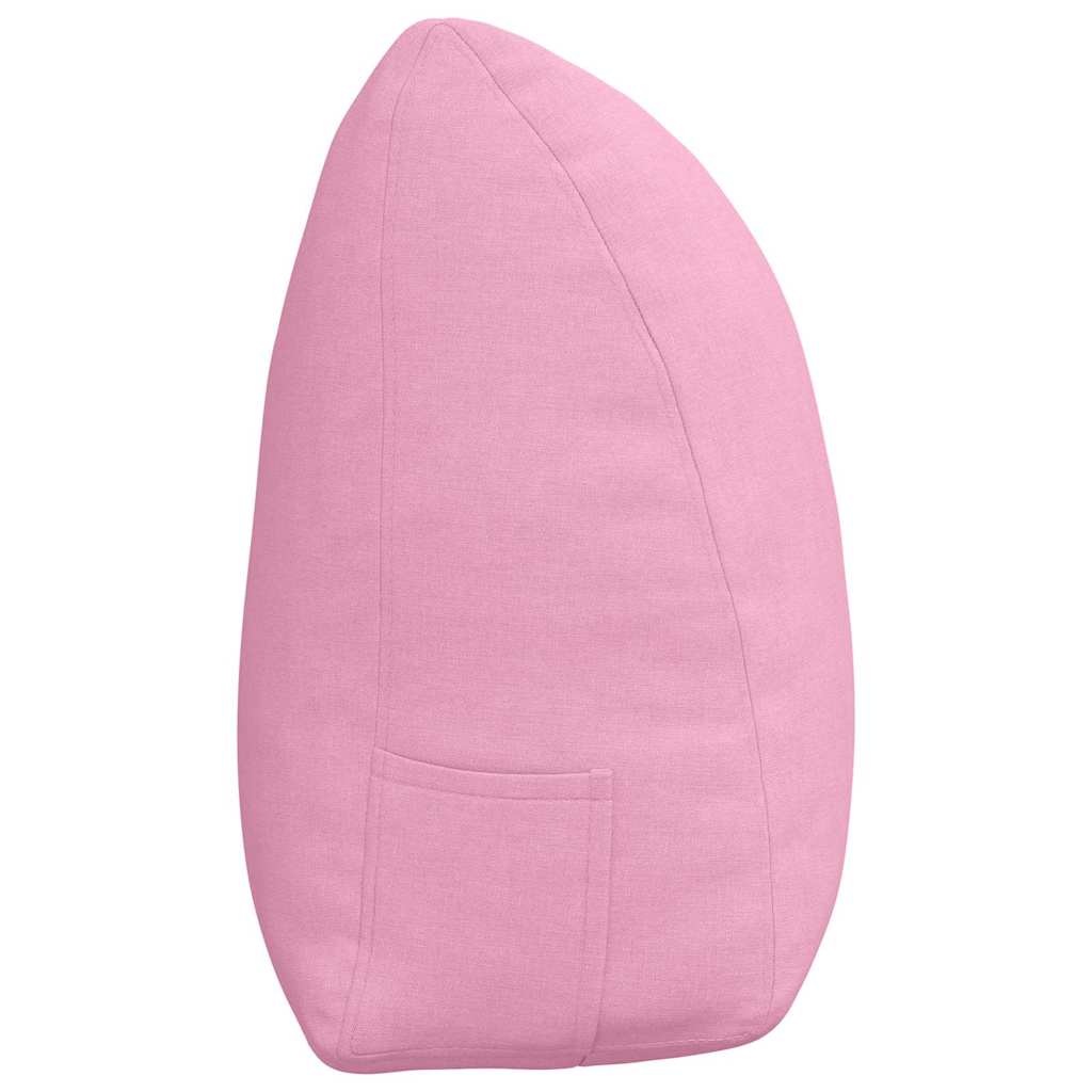 Rygpude Lyserød 160 x 24 x 50 cm Stof