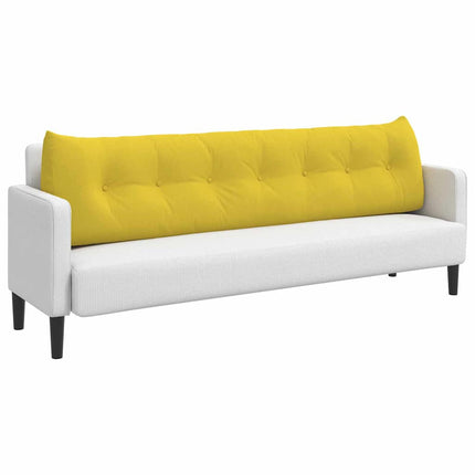Rygpude Lys Gul 200 x 24 x 50 cm Stof