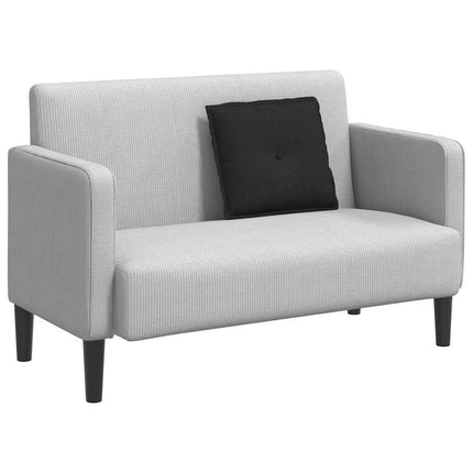 Rygpude Sort 50 x 19 x 45 cm Stof