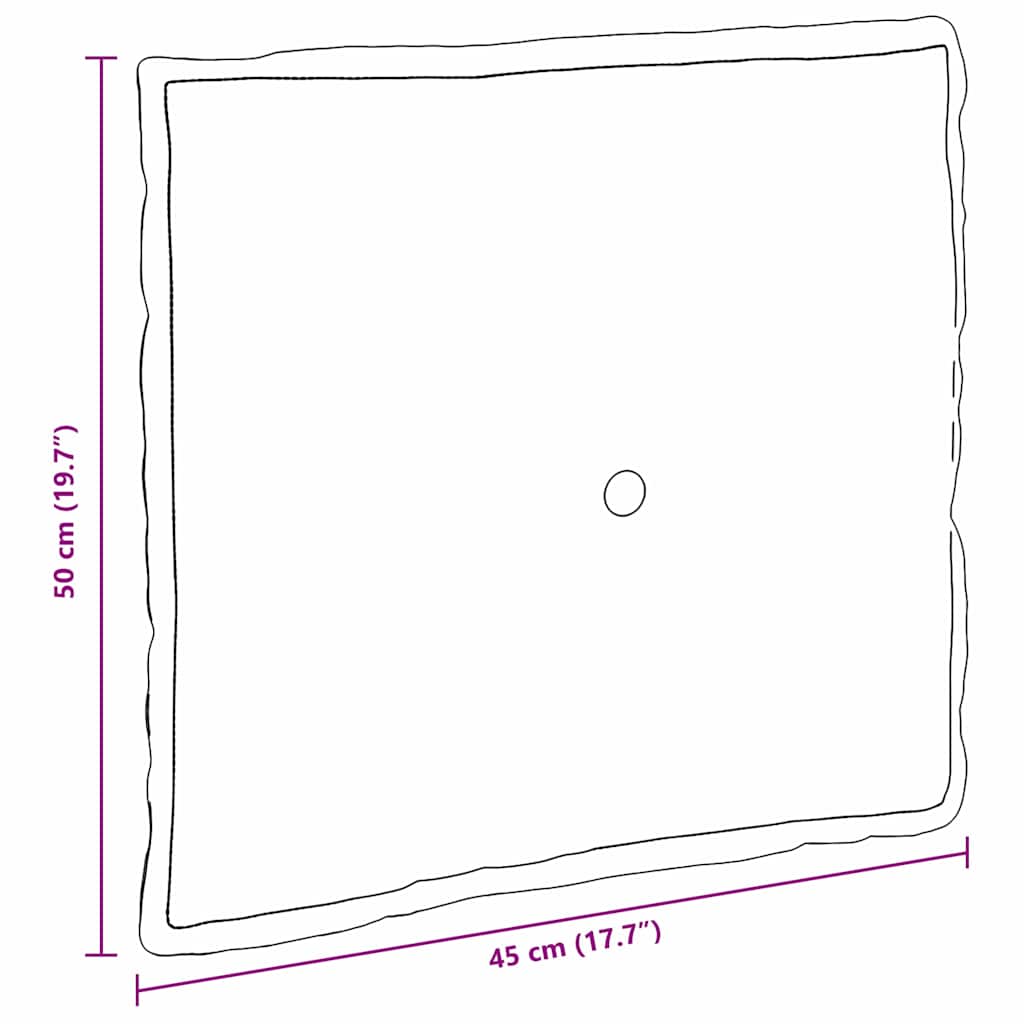 Rygpude Brun 50 x 19 x 45 cm Stof