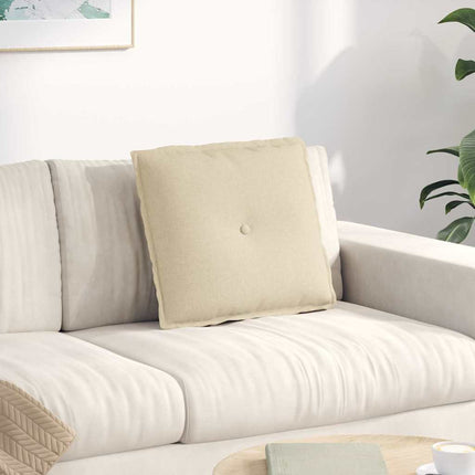 Rygpude Creme 50 x 19 x 45 cm Stof