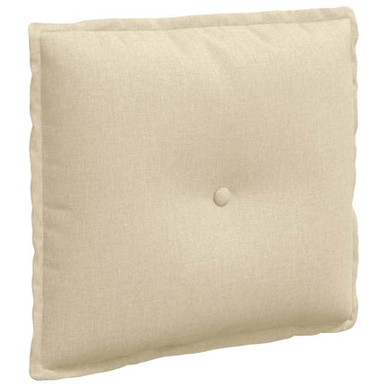Rygpude Creme 50 x 19 x 45 cm Stof