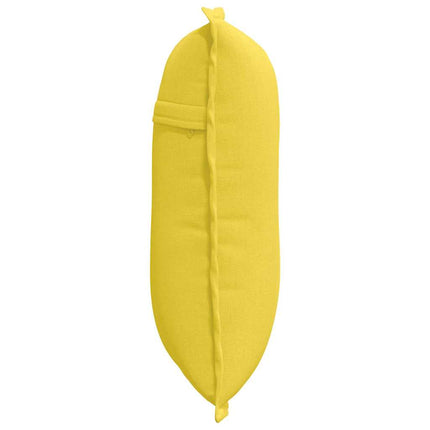 Rygpude Lys Gul 50 x 19 x 45 cm Stof