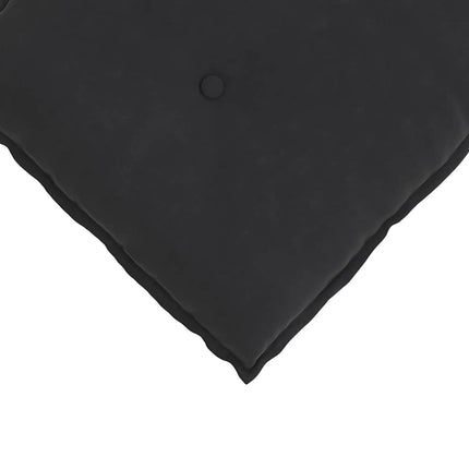 Rygpude Sort 50 x 45 cm Velourstof