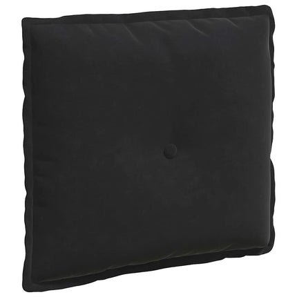 Rygpude Sort 50 x 45 cm Velourstof