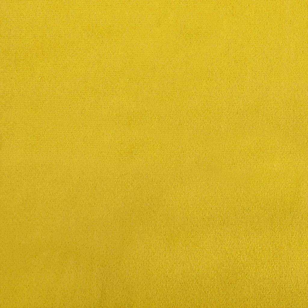Rygpude Gul 50 x 45 cm Velourstof