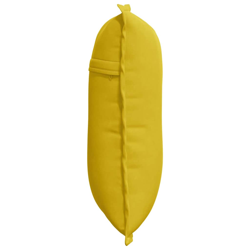 Rygpude Gul 50 x 45 cm Velourstof
