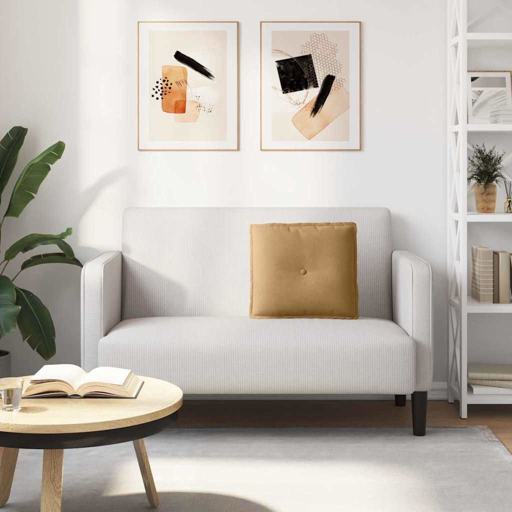 Rygpude Brun 50 x 45 cm Velourstof