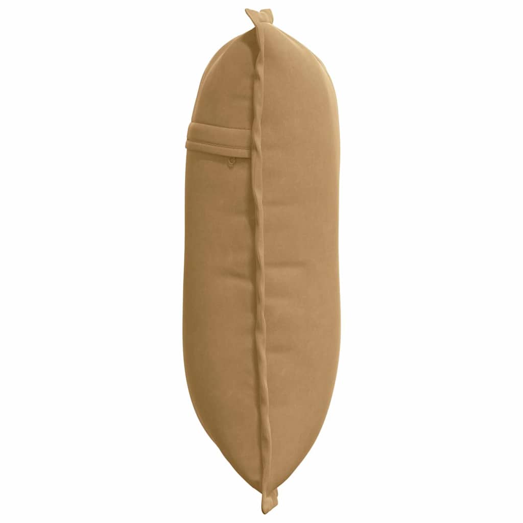 Rygpude Brun 50 x 45 cm Velourstof