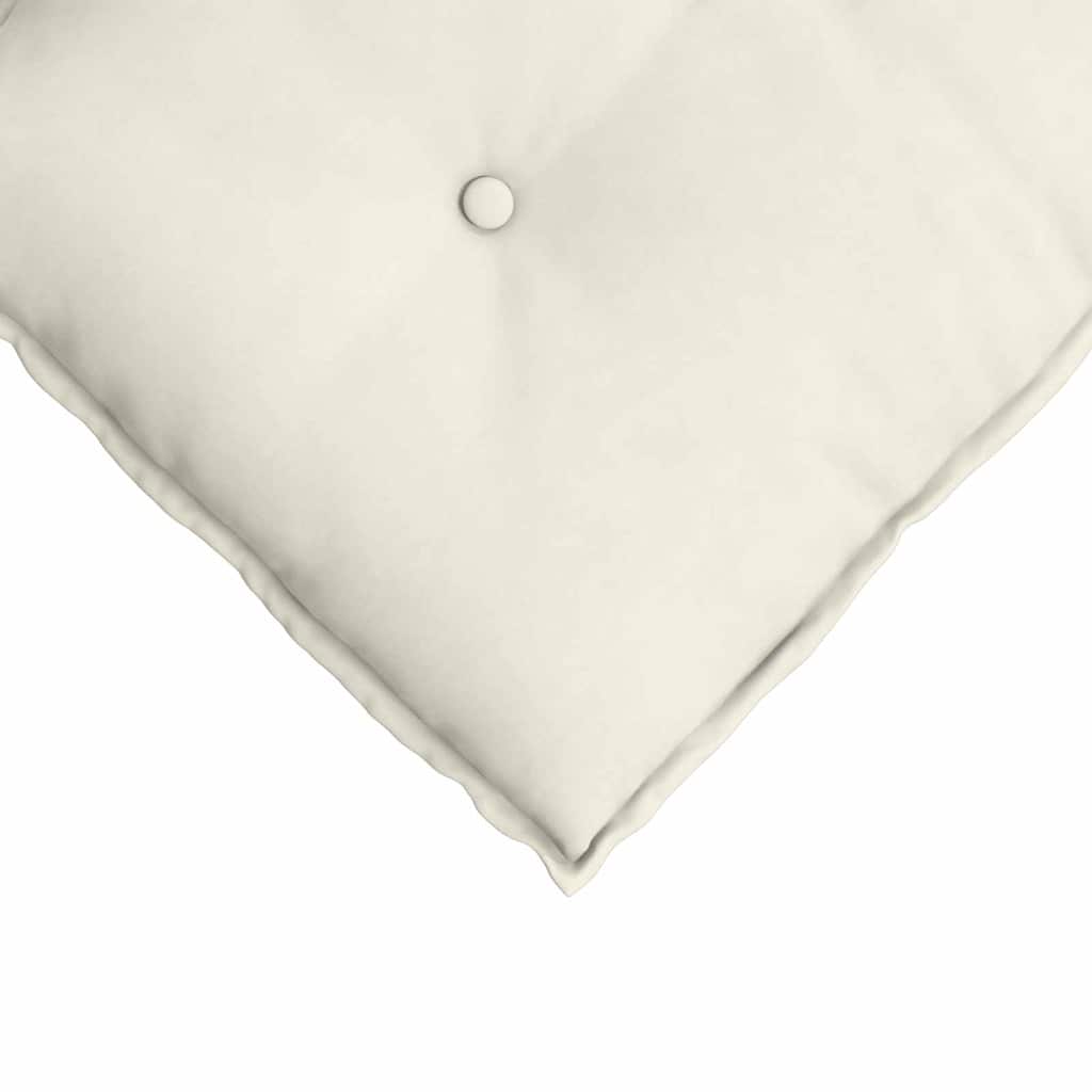Rygpude Creme 50 x 45 cm Velourstof