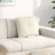 Rygpude Creme 50 x 45 cm Velourstof