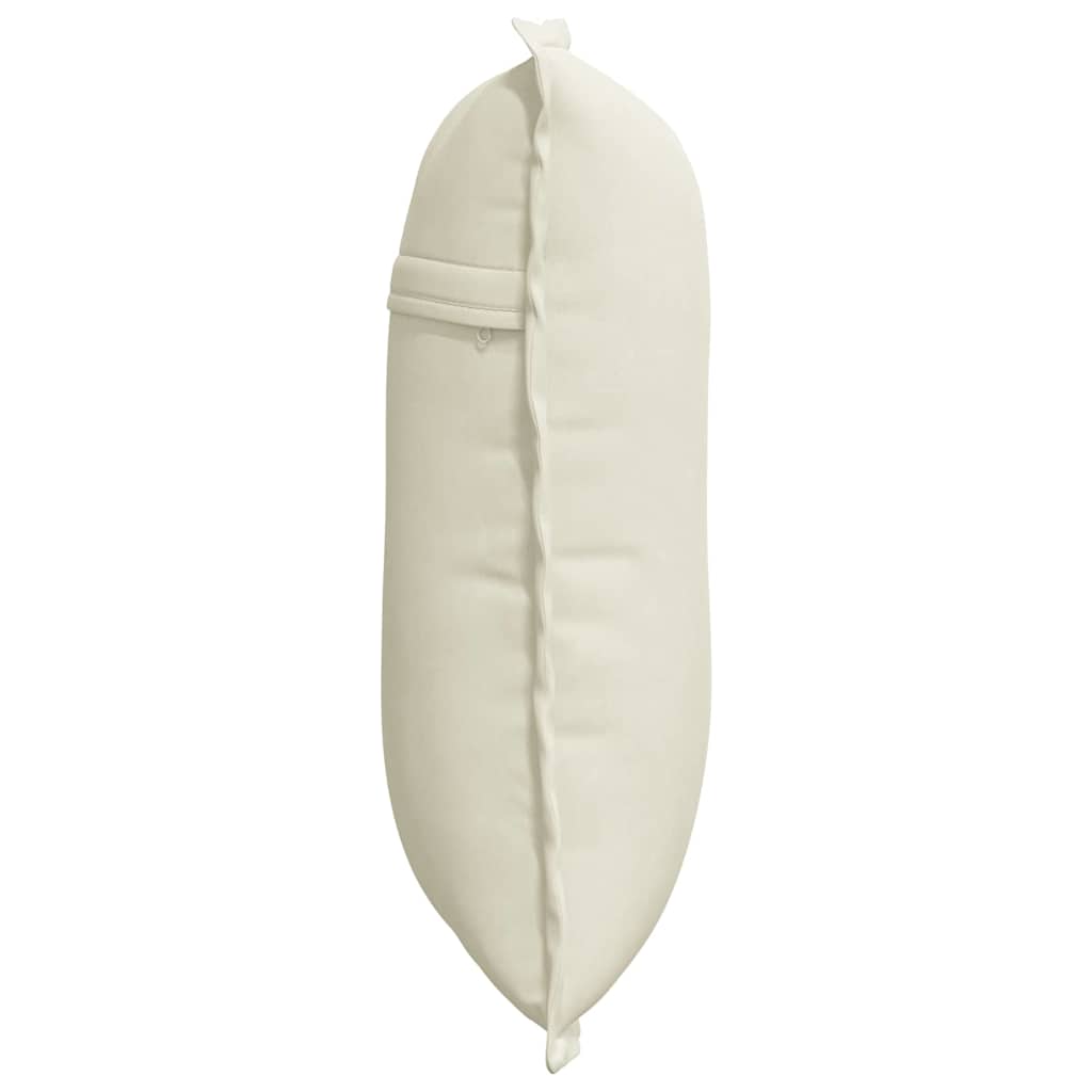Rygpude Creme 50 x 45 cm Velourstof