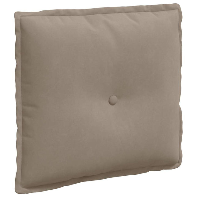 Rygpude Gråbrun 50 x 45 cm Mikrofiberstof