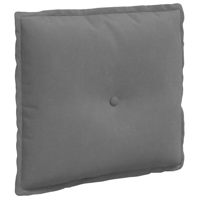 Rygpude Mørkegrå 50 x 45 cm Mikrofiberstof