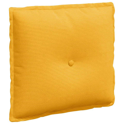 Rygpude Lys Gul 50 x 45 cm Velourstof