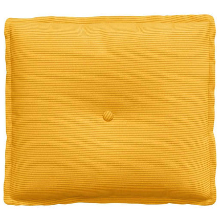 Rygpude Lys Gul 50 x 45 cm Velourstof