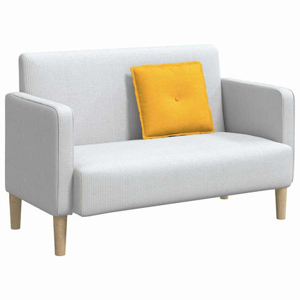 Rygpude Lys Gul 50 x 45 cm Velourstof